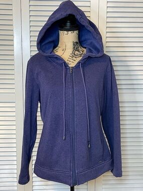 UGG Women's Deep Purple Zip-Up Hooded Sweatshirt - Sz XL